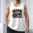 Cosy Sloth In Bookshelf With Plants Men Tank Top Cosy Sloth In Bookshelf With Plants Men Tank Top