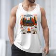 Cozy Reading Cabin Retreat Fall Bookish Autumn Cozy Reader Men Tank Top