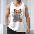 Cute Fox Read More Be Kind Stay Weird Reader Geek Book Lover Men Tank Top