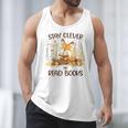 Cute Fox Stay Clever Read Books For Librarian Or Bookworm Men Tank Top