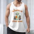 Cute Halloween Teacher Librarian Mummy Reading Books Men Tank Top