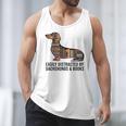 Dachshund Dog Dachshund Decor Books Nerds Dachshund Men Tank Top