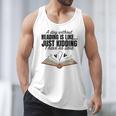 A Day Without Reading Is Like I Have No Idea Women Books Men Tank Top