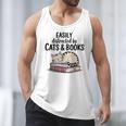 Easily Distracted By Cats And Books Cute Book Lover Men Tank Top Easily Distracted By Cats And Books Cute Book Lover Men Tank Top