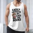 Easily Distracted By Cats And Books Lovers Reading Men Tank Top Easily Distracted By Cats And Books Lovers Reading Men Tank Top