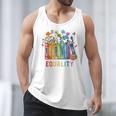 Equal Rights Book Flower Equality Peace Love Kindness Book Men Tank Top
