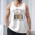 My Weekend Is Fully Booked Cozy Bookish Men Tank Top