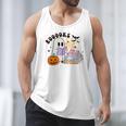 Ghost Reading Halloween Women Teacher Book Lover Men Tank Top