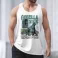 Godzilla Ocean Scene Comic Book Illustration Movie Monster Men Tank Top Godzilla Ocean Scene Comic Book Illustration Movie Monster Men Tank Top