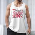 HUGvyn One Loved Teacher Valentine Book Heart Reading Bow Men Tank Top