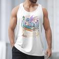 Just a Girl Who Loves Dragons & Books Reader Fantasy Fun Premium Tri-Blend Men Tank Top