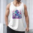 Just A Girl Who Loves Dragons And Books Cute Dragon Reading Premium Tri-Blend Men Tank Top