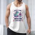 Just A Girl Who Loves Dragons And Books Lover Reading Book Men Tank Top