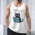 Just One More Chapter Bookworm Cat Book Lover Men Tank Top