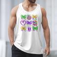 Mardi Gras Teacher Coquette Bow Pencil Apple Book Women Girl Men Tank Top