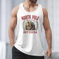 North Pole Book Club Hot Cocoa Bookworm Christmas Xmas Men Tank Top