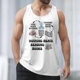 Nothing Beats Reading Rock Paper Scissors Reader Book Lover Men Tank Top