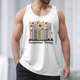 Occupational Therapy Wildflower Book OT Therapist Assistant Men Tank Top Occupational Therapy Wildflower Book OT Therapist Assistant Men Tank Top