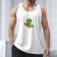 Professional Bookworm Reading Lover Cute Worm Glasses Book Men Tank Top