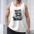 Raccoon With Book Cute Raccoons Reading Books Men Tank Top Raccoon With Book Cute Raccoons Reading Books Men Tank Top