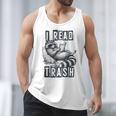 Racoon Reading Spicy Smutty Book Booktok I Read Trashy Books Men Tank Top