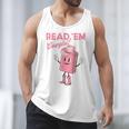 Read 'Em Western Cowgirl Retro Groovy Reading Books Men Tank Top Read 'Em Western Cowgirl Retro Groovy Reading Books Men Tank Top