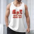 Read Your Heart Out Valentine Teacher Bookworm Lover Men Tank Top
