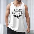 A Reader Without Their Book Is A Tragedy Dragon Rider Men Tank Top