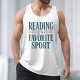 Reading Is My Favorite Sport Literary Book Lover Typography Men Tank Top Reading Is My Favorite Sport Literary Book Lover Typography Men Tank Top