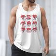 Reading Heart Book Valentines Day Teacher Women Girl Men Tank Top