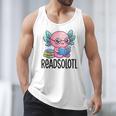 Readsolotl Cute Axolotl Reading Book Kawaii Pink Aesthetic Men Tank Top Readsolotl Cute Axolotl Reading Book Kawaii Pink Aesthetic Men Tank Top