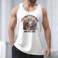Retro I Just Want To Read Books And Pet Cats Cat Men Tank Top