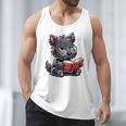 Scottish Terrier Reading a Book Dog Men Tank Top