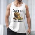 Sleeping Cat And Books With Coffee Lover Men Tank Top