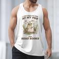 Stay At My Pad And Read Books Frog Introvert Reading Men Tank Top
