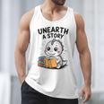 Unearth a Story Cute Dinosaur Summer Reading 2026 Dino Book Men Tank Top Unearth a Story Cute Dinosaur Summer Reading 2026 Dino Book Men Tank Top