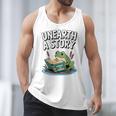 Unearth a Story Frog Reading a Book Summer 2026 Premium Tri-Blend Men Tank Top