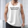 Unreliable Narrator Writer Literary Book Author Bookworm Men Tank Top