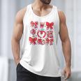 Valentine Teacher Coquette Bow Pencil Heart Book Girl Women Men Tank Top Valentine Teacher Coquette Bow Pencil Heart Book Girl Women Men Tank Top