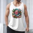 Vintage Cozy Winter Hot Cocoa Books Gingerbread Book Lovers Men Tank Top Vintage Cozy Winter Hot Cocoa Books Gingerbread Book Lovers Men Tank Top