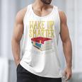 Wake Up Smarter Librarian Book Stack Premium Tri-Blend Men Tank Top