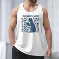 I Do What I Want Cat Reading Book Boho Flowers Vintage Men Tank Top