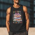 100 Days In The Books Cute Book 100 Days Of School Teachers Men Tank Top