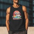Adorable Book Lover Parrot With Reading Glasses Cute Men Tank Top Adorable Book Lover Parrot With Reading Glasses Cute Men Tank Top