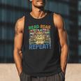 Animals Read Reading Book Library First Day Of School Kids Men Tank Top