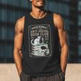 Anti-Social Book-Club Cat Graphic Men Tank Top
