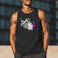 Asexual Book Lover LGBT Reading Pride Ace Flag Daisy Men Tank Top