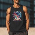 Astronomy Space Lover Books Bookworm Men Tank Top