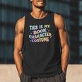 This Is My Book Character Costume Book Lover Groovy Men Tank Top