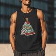 Book Christmas Tree For Librarians Book Lovers Men Tank Top